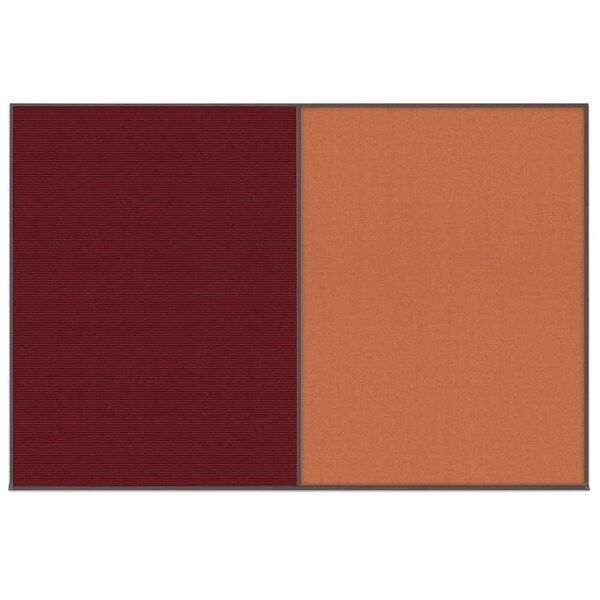 Enclosed Corkboard, 1 Door, 72"x48", 4" Fra